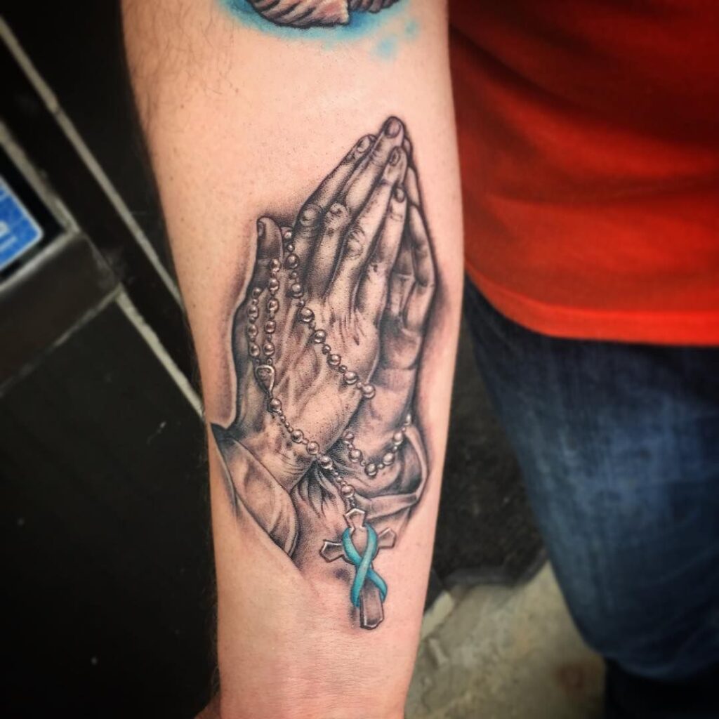 Praying Hand Tattoos 140