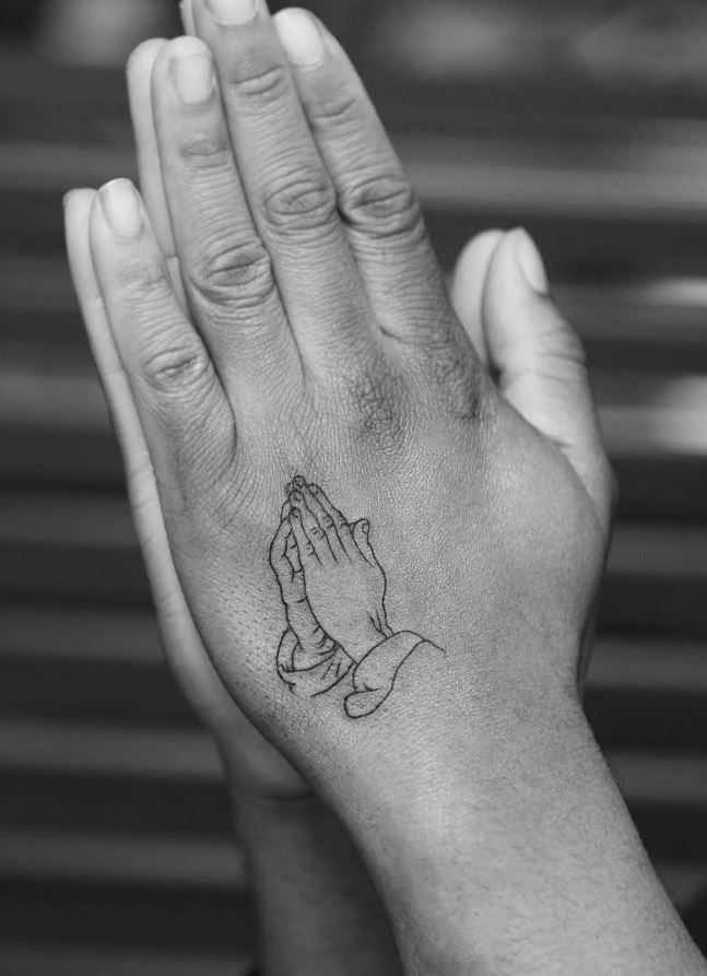Praying Hand Tattoos 147