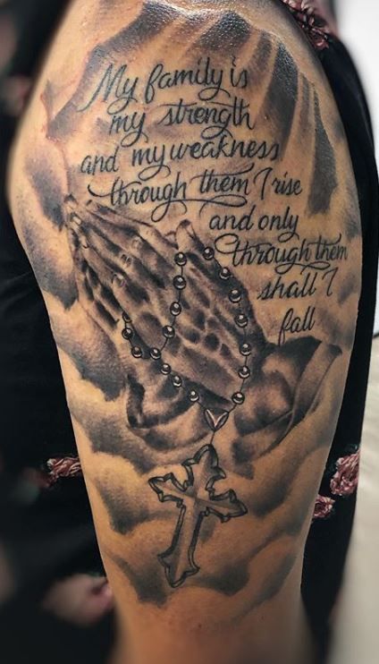 Praying Hand Tattoos 157