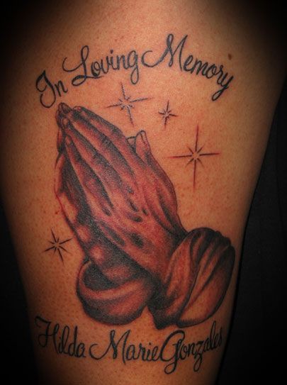 Praying Hand Tattoos 159