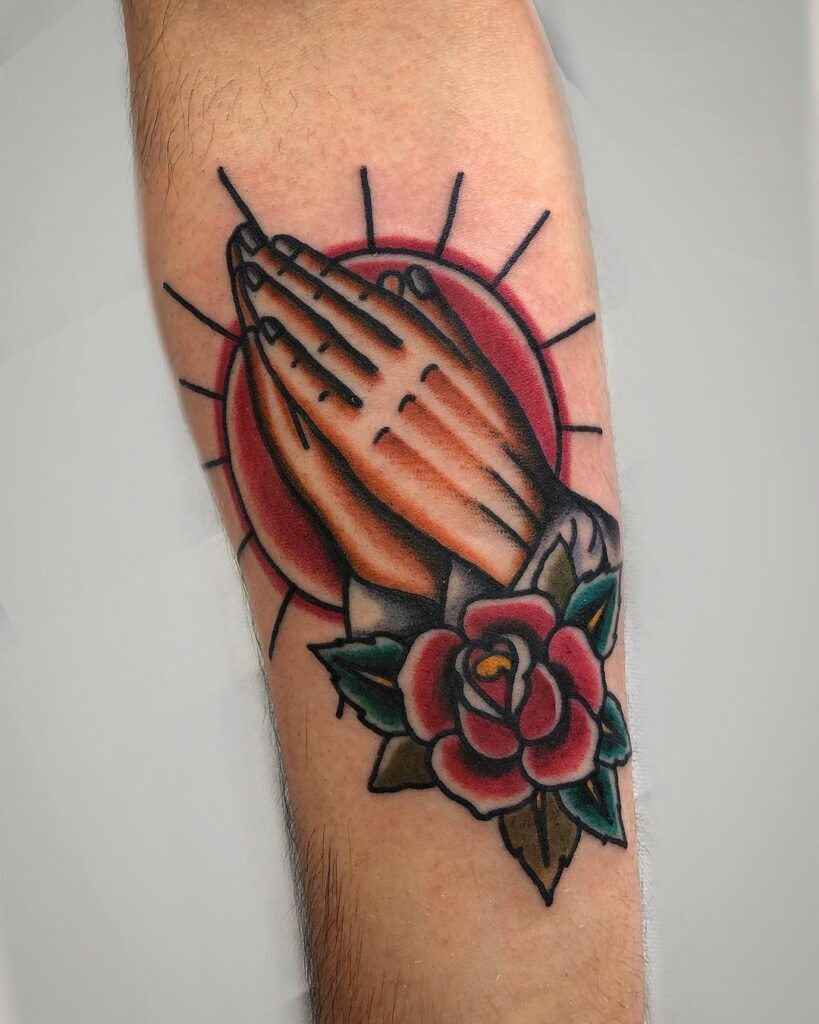 Praying Hand Tattoos 167