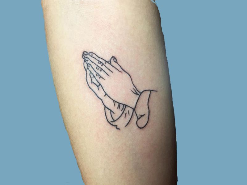 Praying Hand Tattoos 17