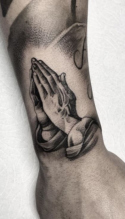 Praying Hand Tattoos 171