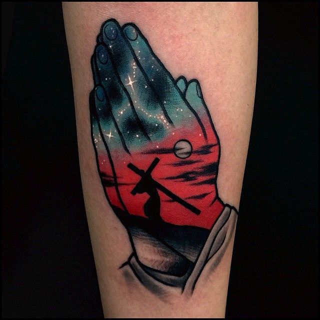 Praying Hand Tattoos 172