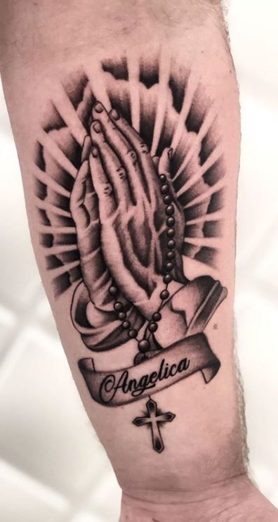 Praying Hand Tattoos 173