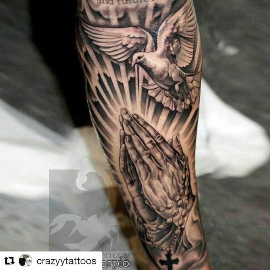 Praying Hand Tattoos 175