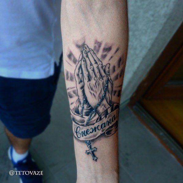 Praying Hand Tattoos 177