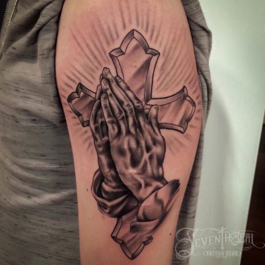 Praying Hand Tattoos 182