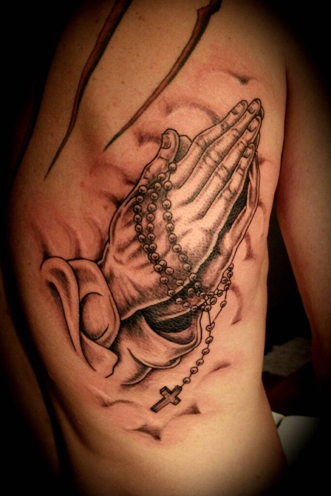 Praying Hand Tattoos 185