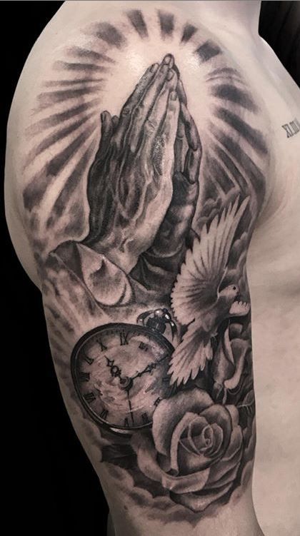 Praying Hand Tattoos 187