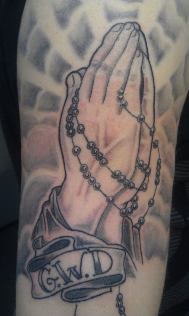 Praying Hand Tattoos 191