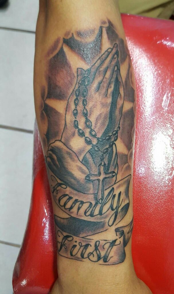 Praying Hand Tattoos 194
