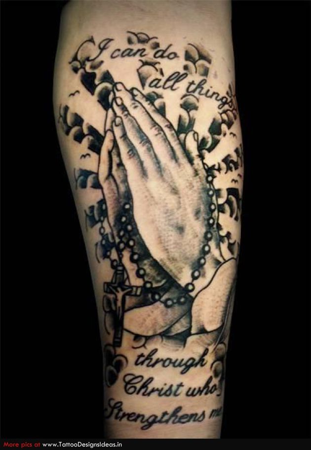 Praying Hand Tattoos 195