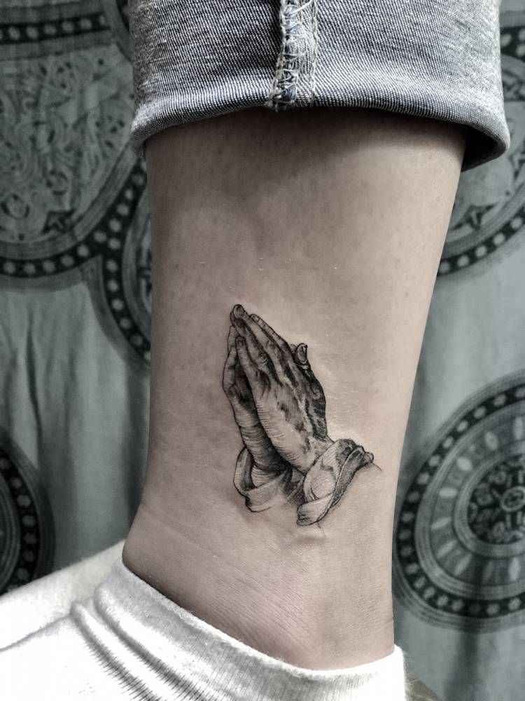 Praying Hand Tattoos 196