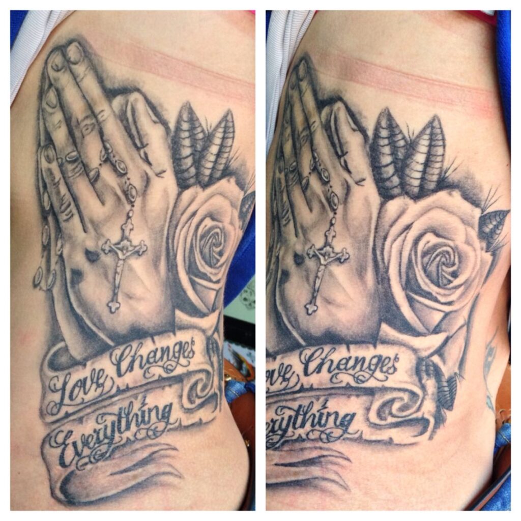 Praying Hand Tattoos 206