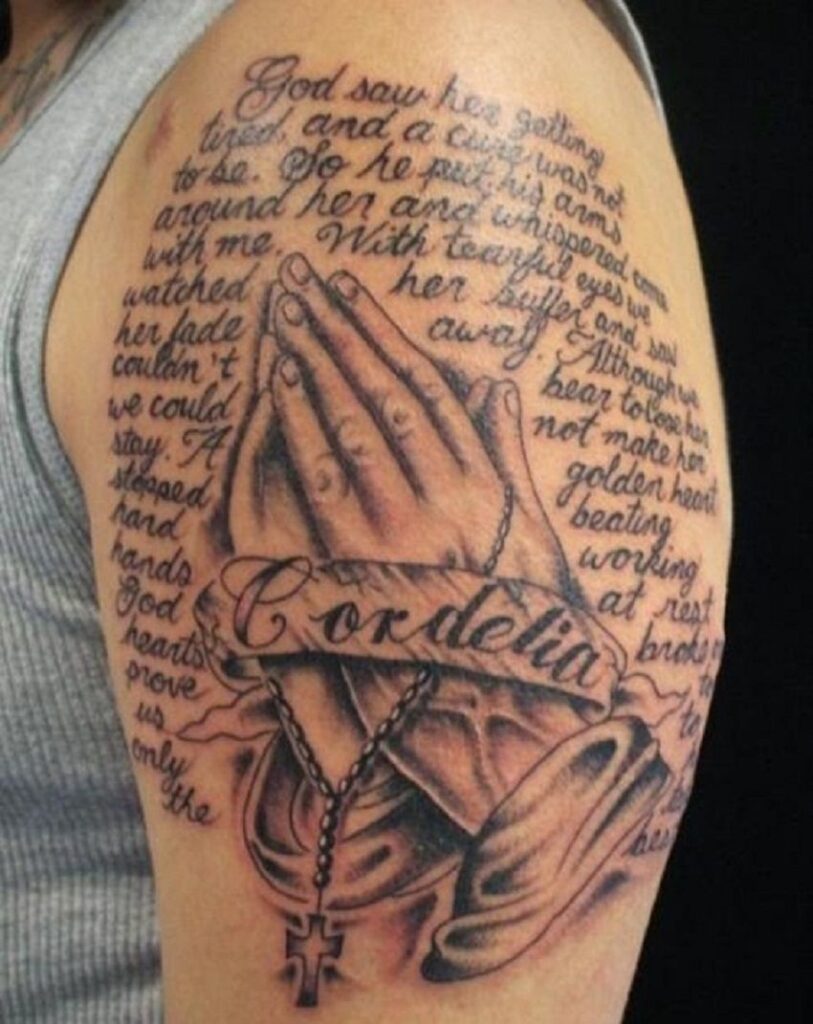 Praying Hand Tattoos 210