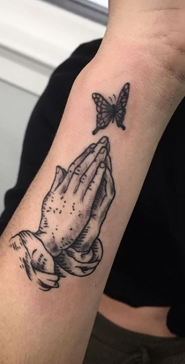 Praying Hand Tattoos 211