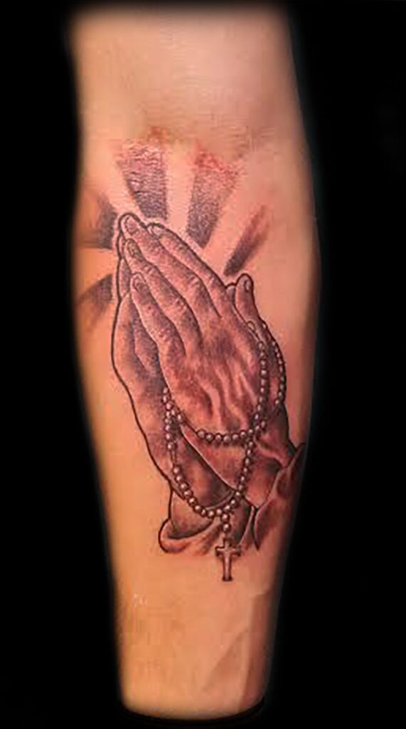 Praying Hand Tattoos 217