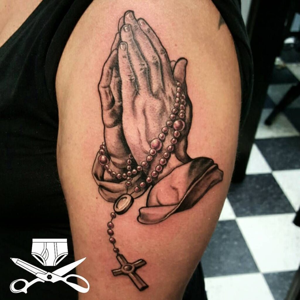 Praying Hand Tattoos 218