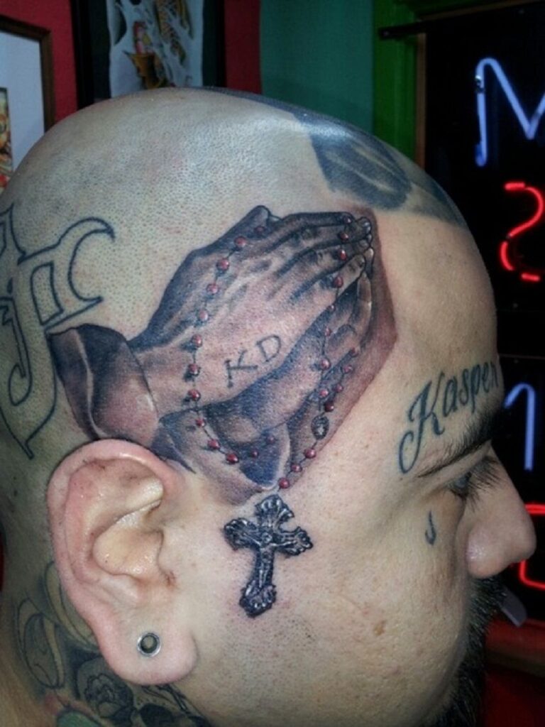 Praying Hand Tattoos 219