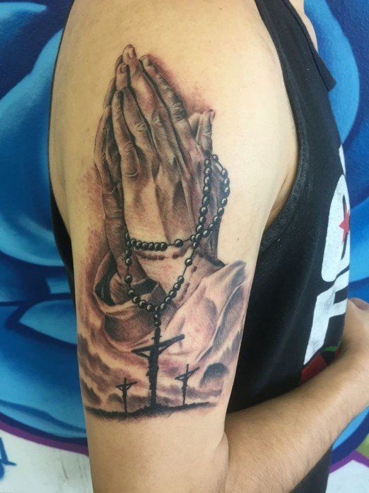 Praying Hand Tattoos 222