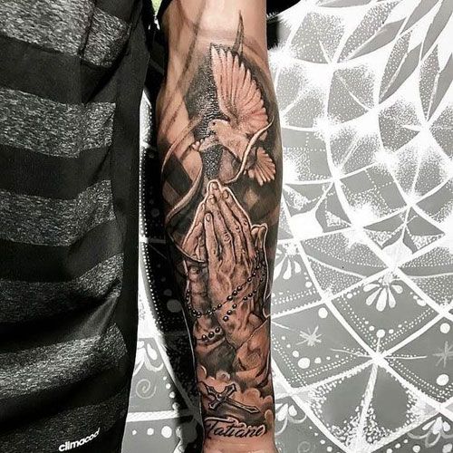 Praying Hand Tattoos 224