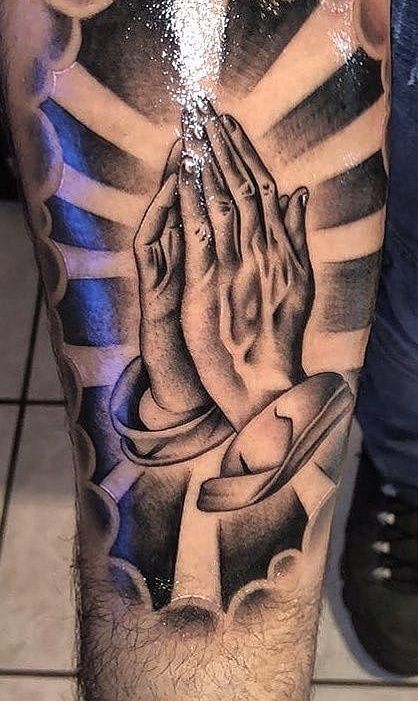 Praying Hand Tattoos 226