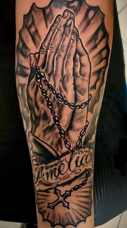 Praying Hand Tattoos 235