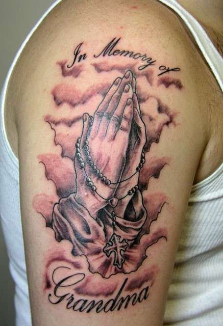 Praying Hand Tattoos 236