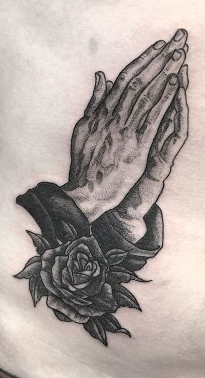 Praying Hand Tattoos 244