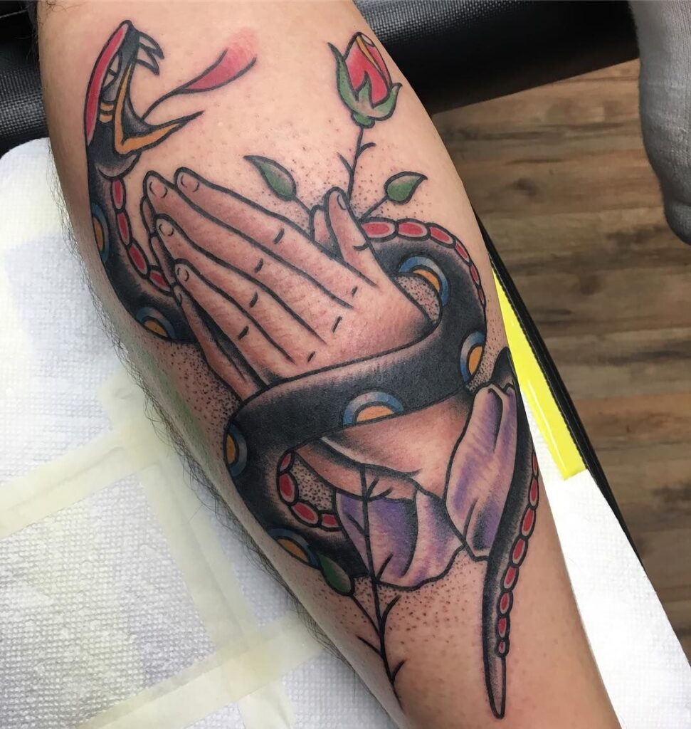 Praying Hand Tattoos 246