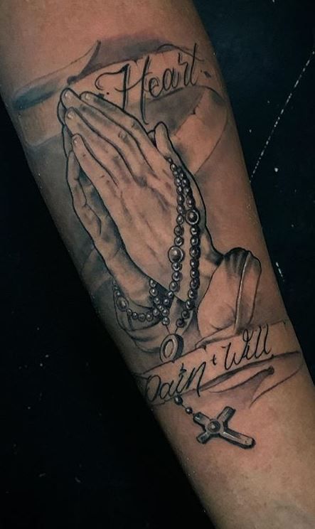 Praying Hand Tattoos 25