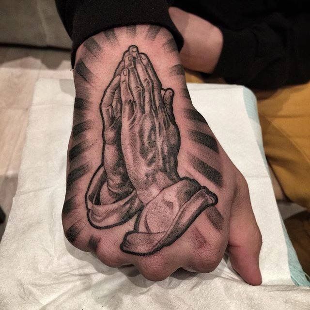 Praying Hand Tattoos 26