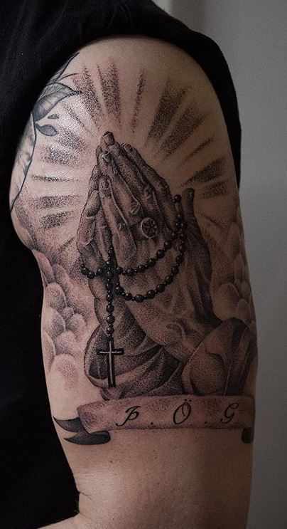 Praying Hand Tattoos 28