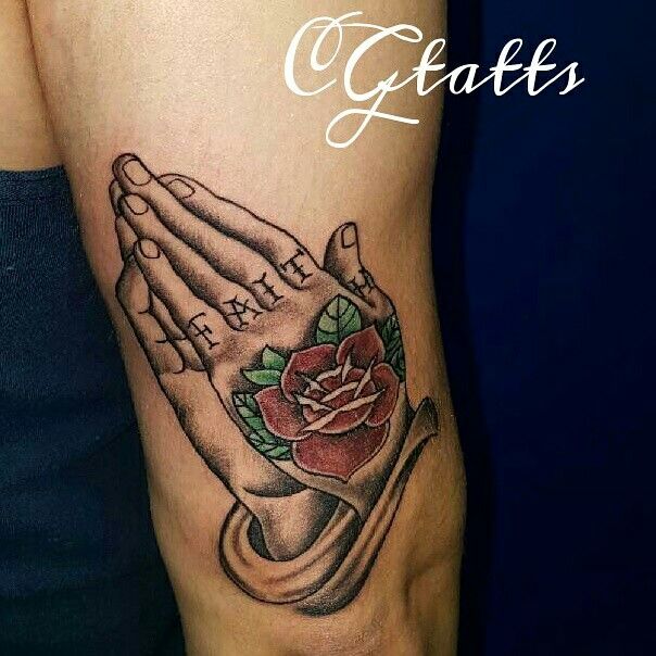 Praying Hand Tattoos 3