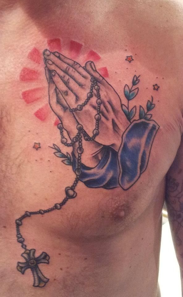 Praying Hand Tattoos 34