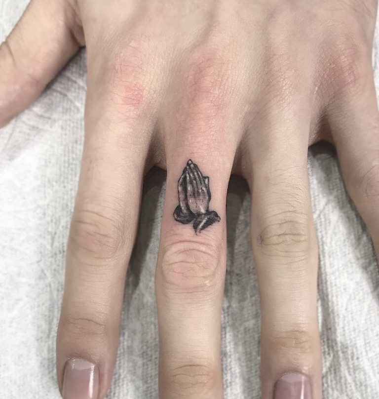 Praying Hand Tattoos 36