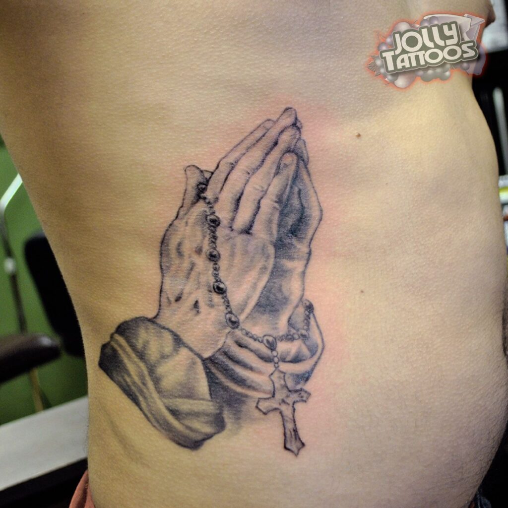 Praying Hand Tattoos 37