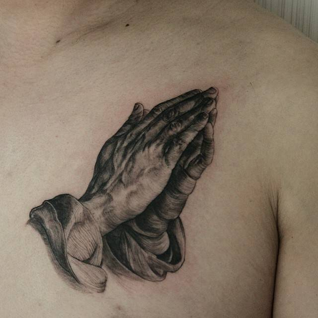 Praying Hand Tattoos 4