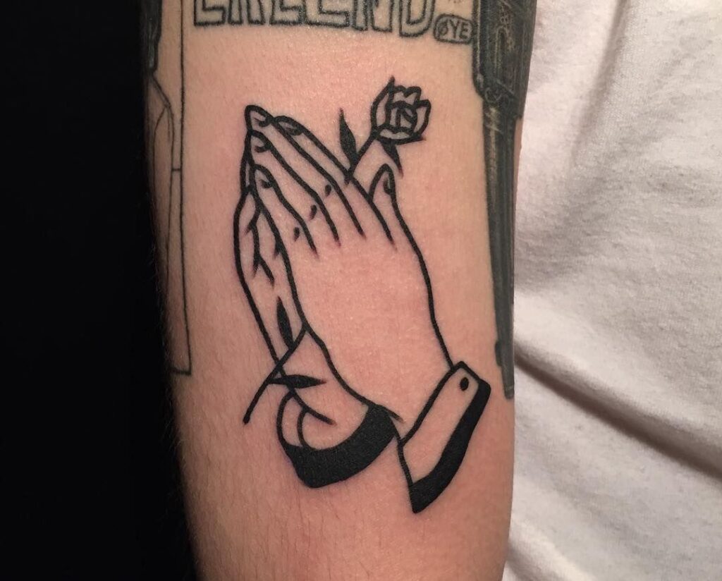 Praying Hand Tattoos 41
