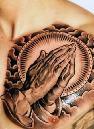 250+ Impressive Praying Hands Tattoo Designs with Meanings (2022 ...