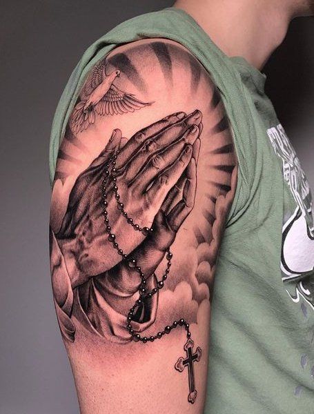 Praying Hand Tattoos 45