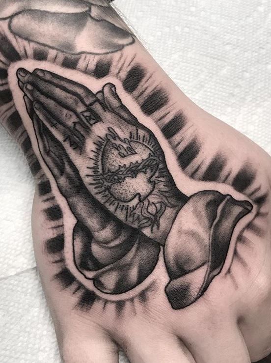 Praying Hand Tattoos 46