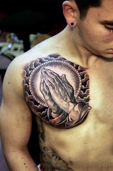 Praying Hand Tattoos 48