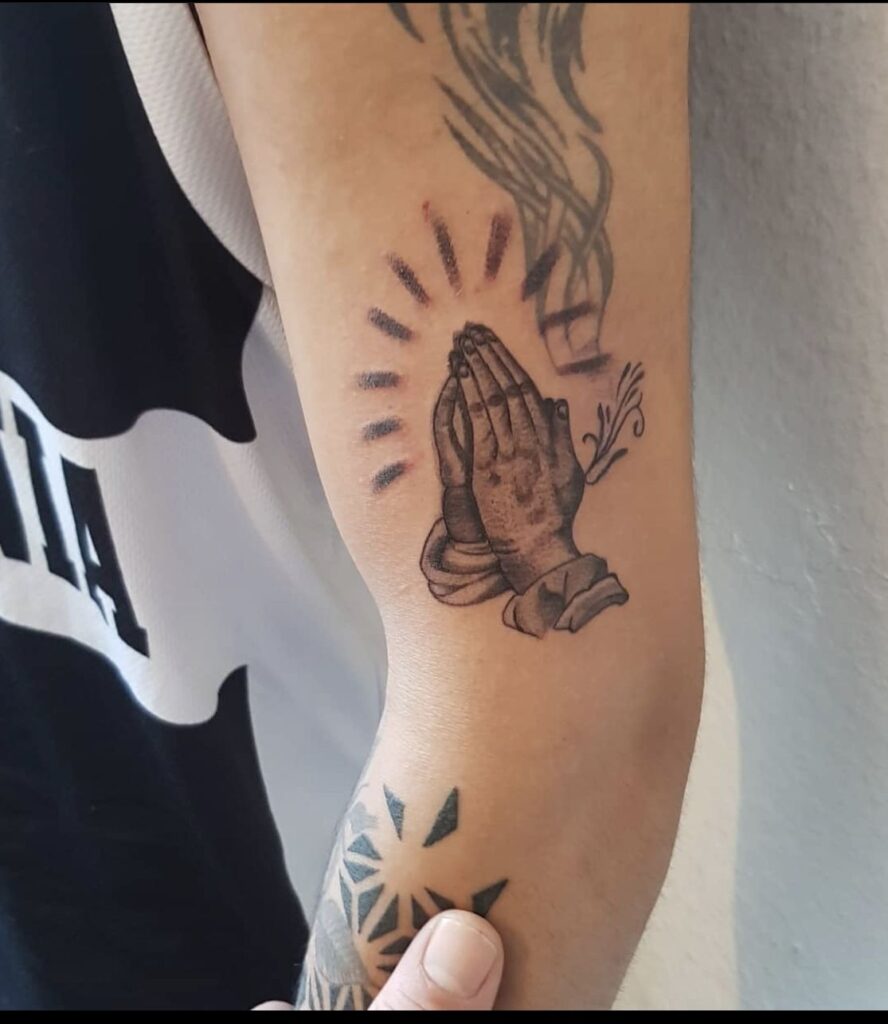 Praying Hand Tattoos 49
