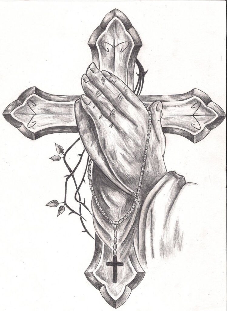 Praying Hand Tattoos 55