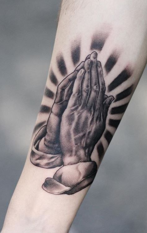 Praying Hand Tattoos 59