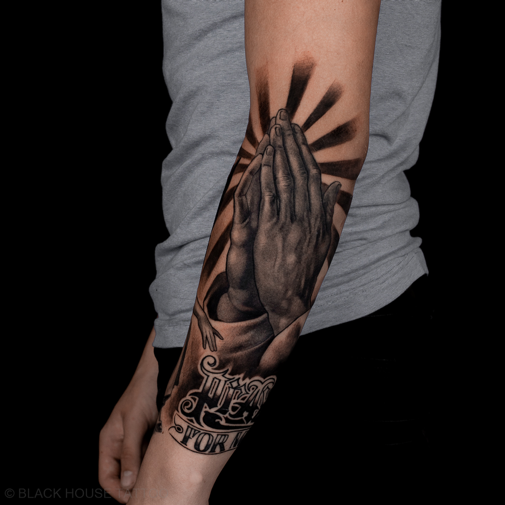 Praying Hand Tattoos 6