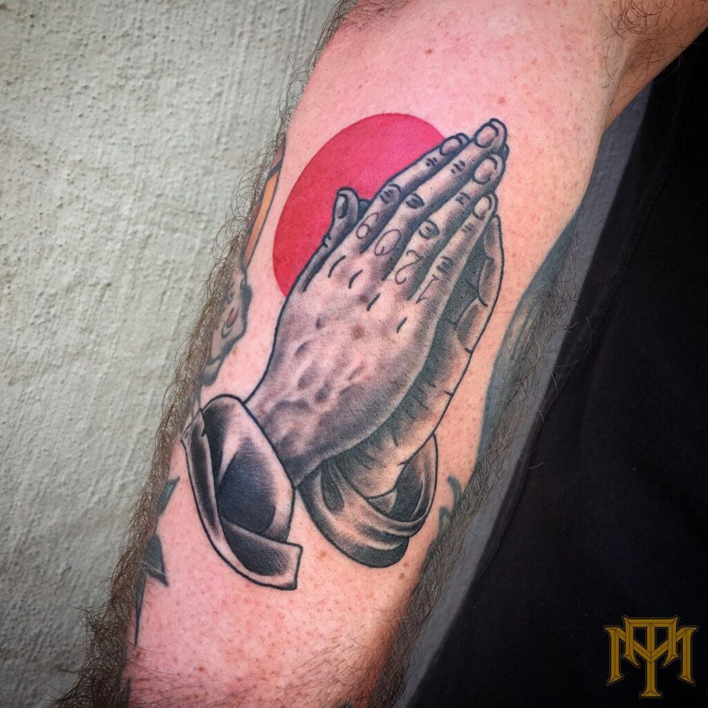 Praying Hand Tattoos 62