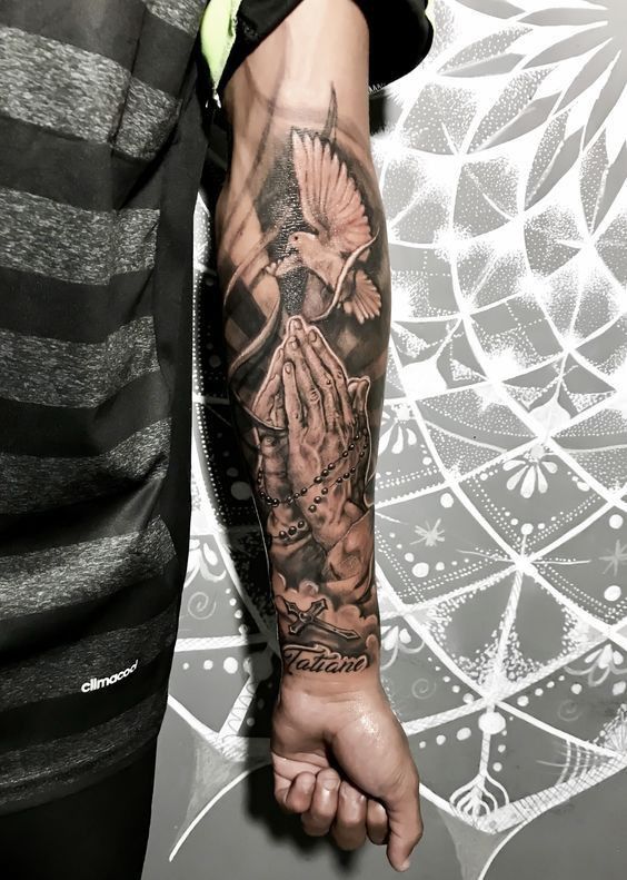 Praying Hand Tattoos 66